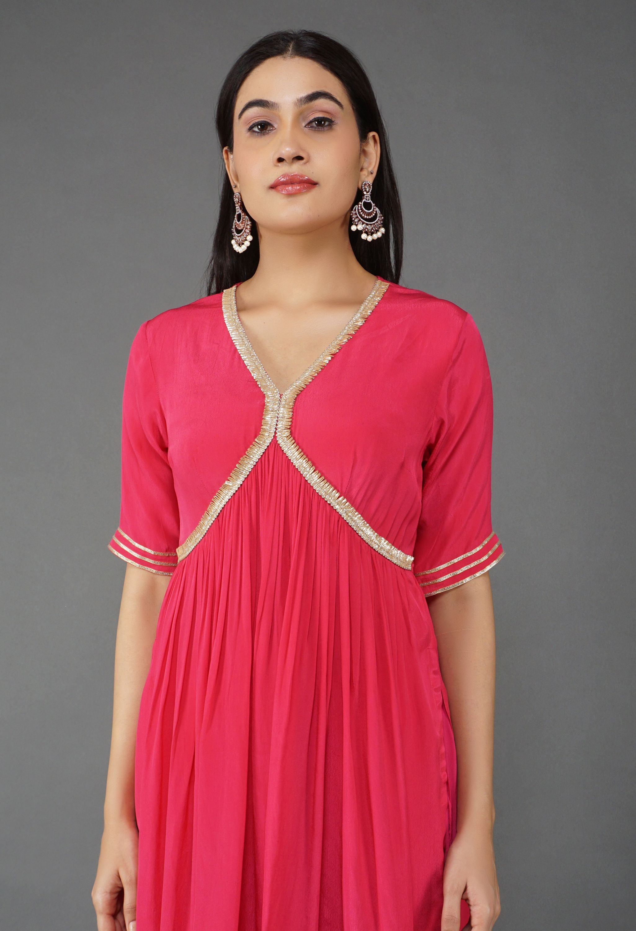 Aaliya Crepe Kurta Set | Crepe Kurta Set Online for Women